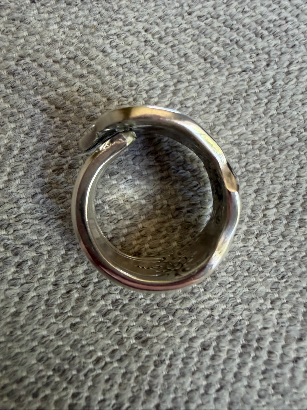 Silver Plated Spoon Ring - Picture 8 of 13